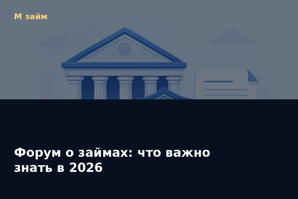 Форум о займах: что важно знать в 2026 — обложка статьи М займ