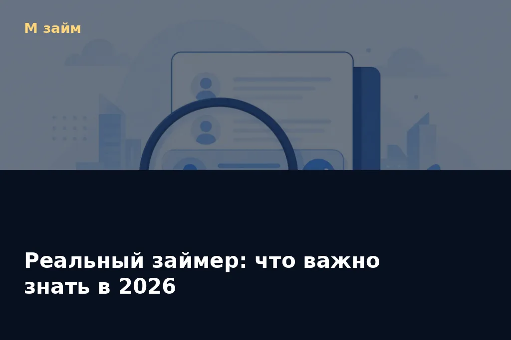 Реальный займер: что важно знать в 2026 — обложка статьи М займ