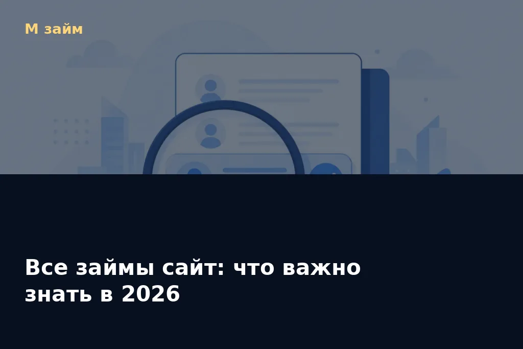 Все займы сайт: что важно знать в 2026 — обложка статьи М займ