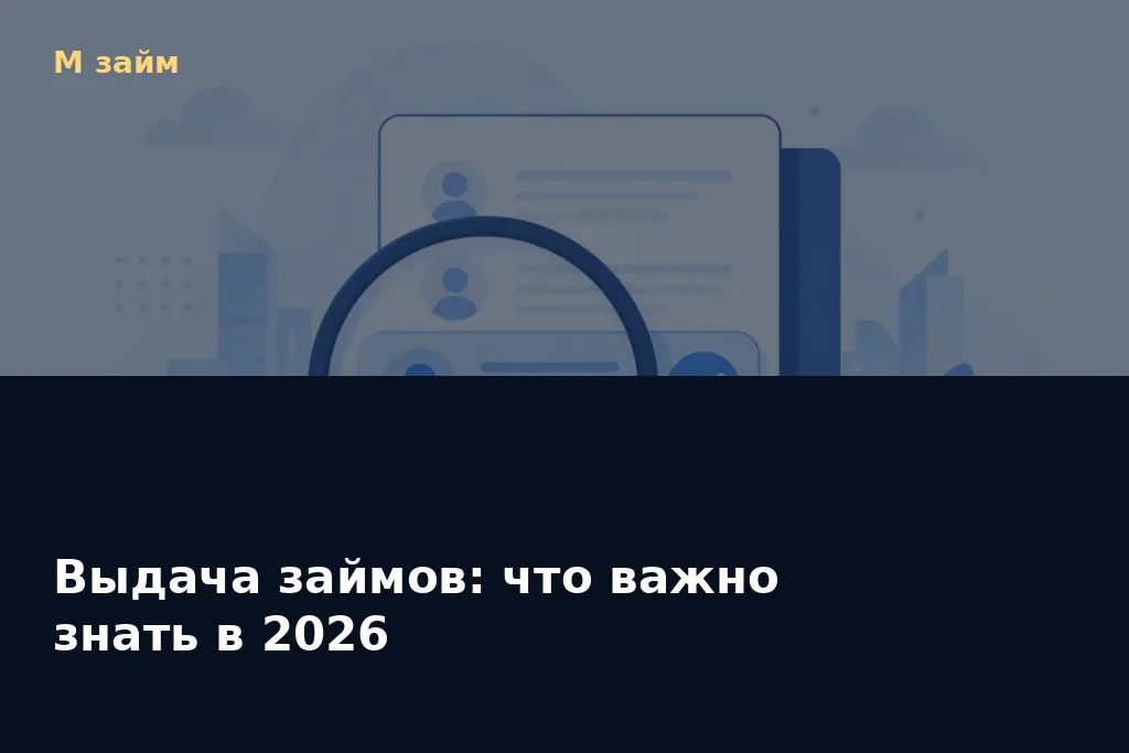 Выдача займов: что важно знать в 2026 — обложка статьи М займ